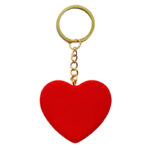 Sleutelhanger hartje - Rood achterkant