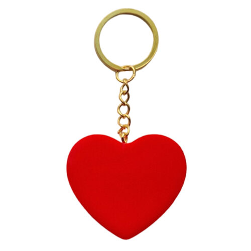 Sleutelhanger hartje - Rood achterkant