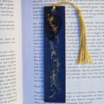 Boekenlegger - Gouden sterren verticaal