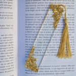 Boekenlegger - Transparant goud