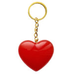 Sleutelhanger hartje - Helder Rood