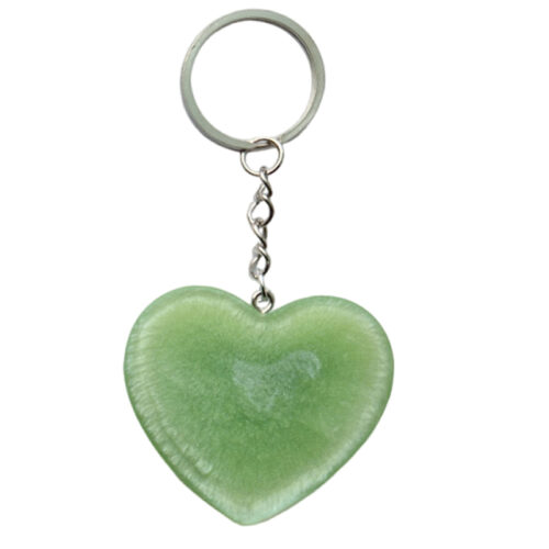 Hartje Sleutelhanger - Mint groen achterkant