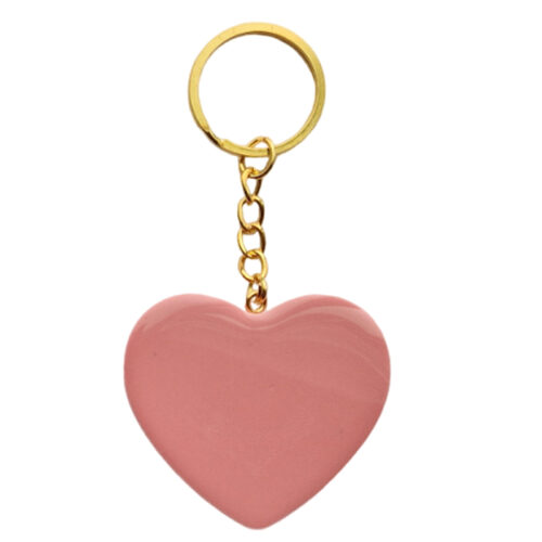 Hartje Sleutelhanger - Roze Achterkant